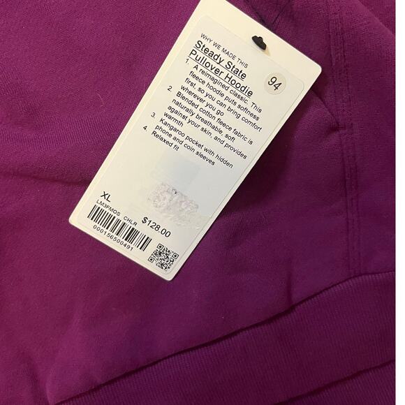 Lululemon Steady State Pullover Hoodie Men’s XL Chilled Grape Retail $128 - Picture 4 of 5